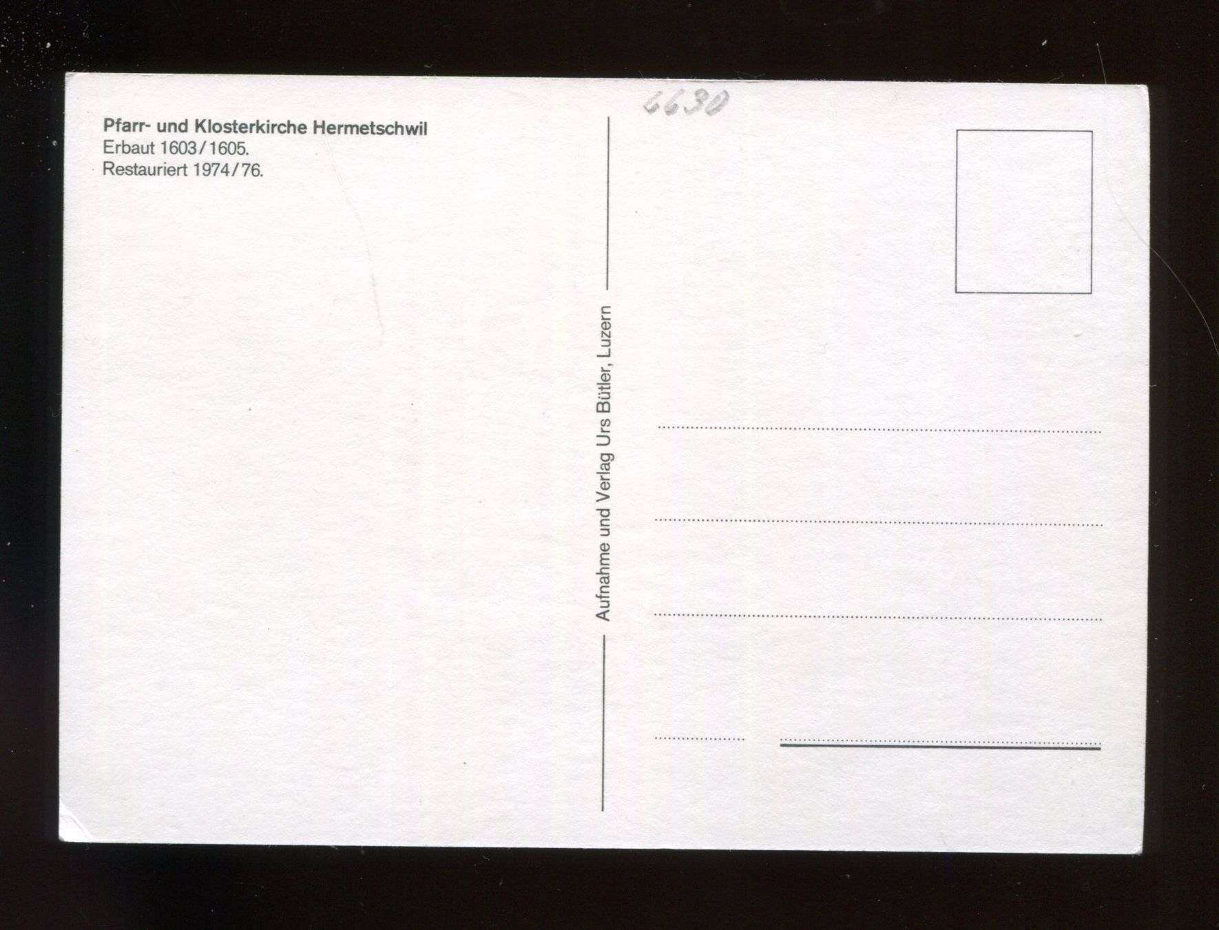 Cartoline postali: Hermetschwil, Pfarr- und Klosterkirche – Usato da Aarau venduto da Elmaar41 1