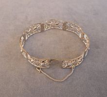 Antikes filigranes Armband 835 Silber vergoldet vor 1939