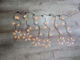 Lichtschneeflocken für Weihnachten, 10 Lämpchen