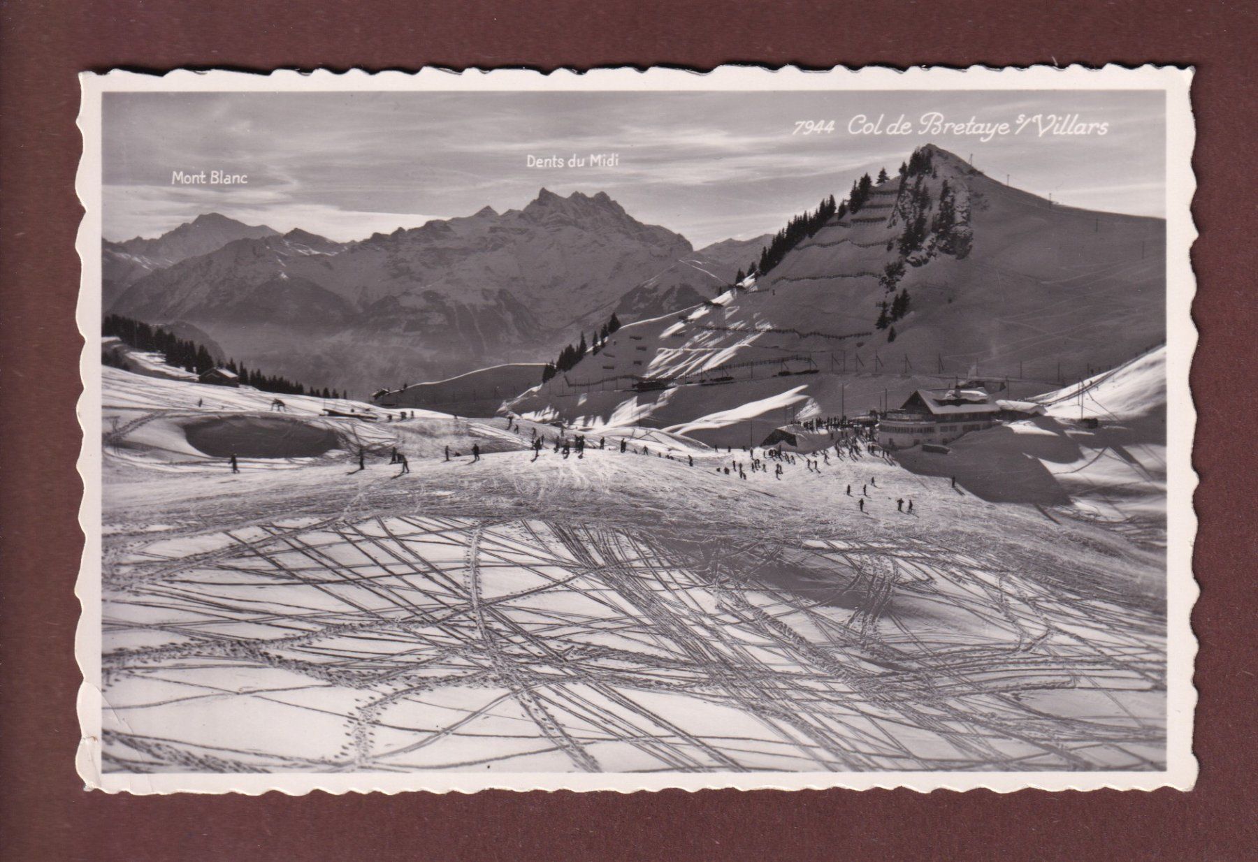 Cartoline postali: COL DE BRETAYE - 1952 – Usato da Pully venduto da nicecards-shop