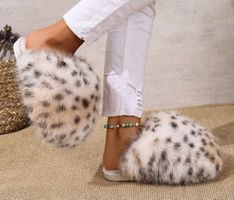 ⚜️ Luxuriöse Plüsch-Hausschuhe "Leopard", Gr. 38.5 - NEU!!