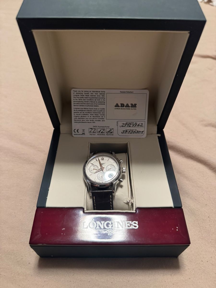 Longines Orologi: Longines Column-Wheel Chronograph Automatik – Usato da Wolfwil venduto da son_scl2