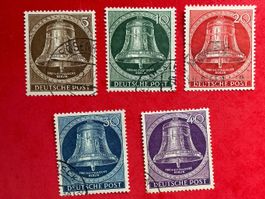 Berlin 1953 Freiheitsglocke Mi 101-105 kplt Serie Gestempelt