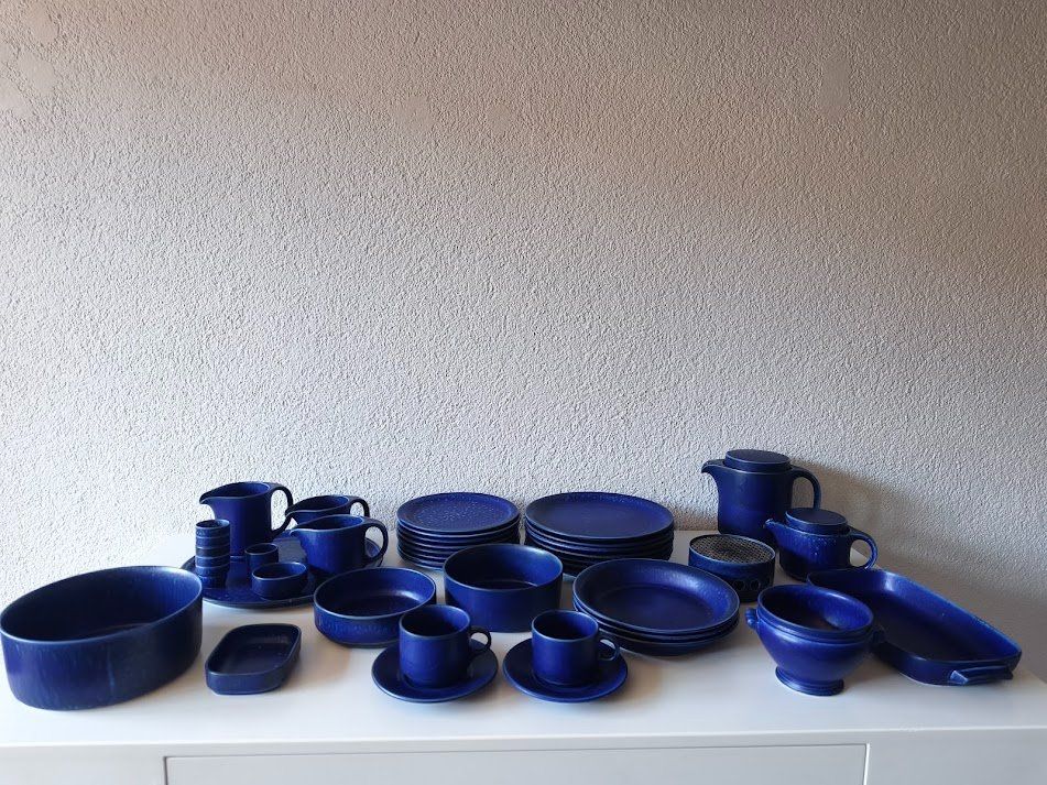 Set di piatti: Geschirrset Langenthal Blue Ocean Schale Kanne Teller... – Usato da Toffen venduto da Immo-Erben