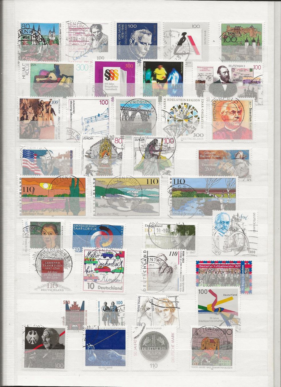 Alle Briefmarken: Marken Deutschland BRD gestempelt – Gebraucht aus Au ZH von xelagreb01 6