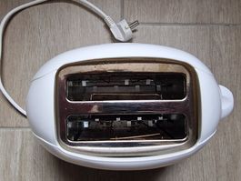 Toaster Edelstahl Inox Weiss