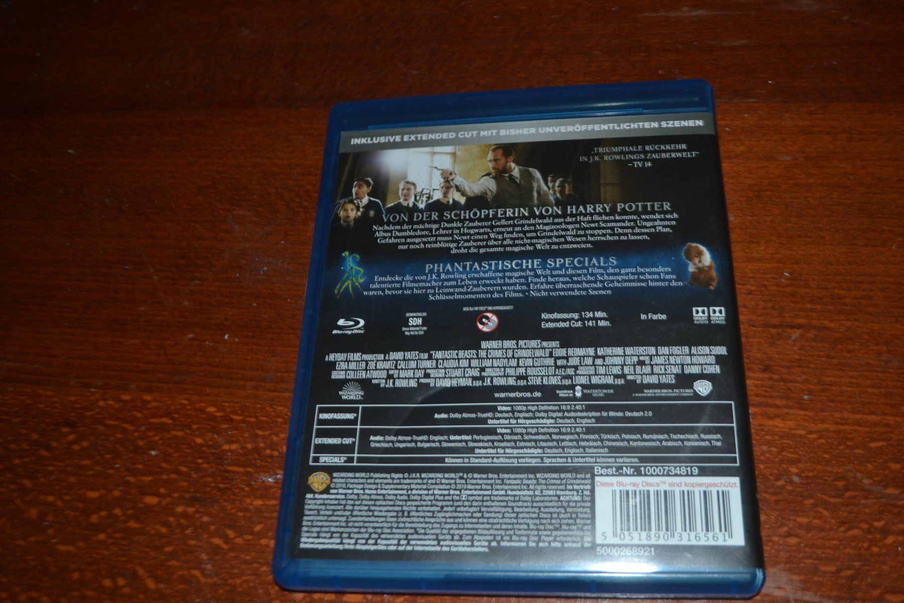 Tous les DVDs: Phantastische Tierwesen Grindelwalds Verbrechen  – D'occasion à Laupen ZH par chefdom 1