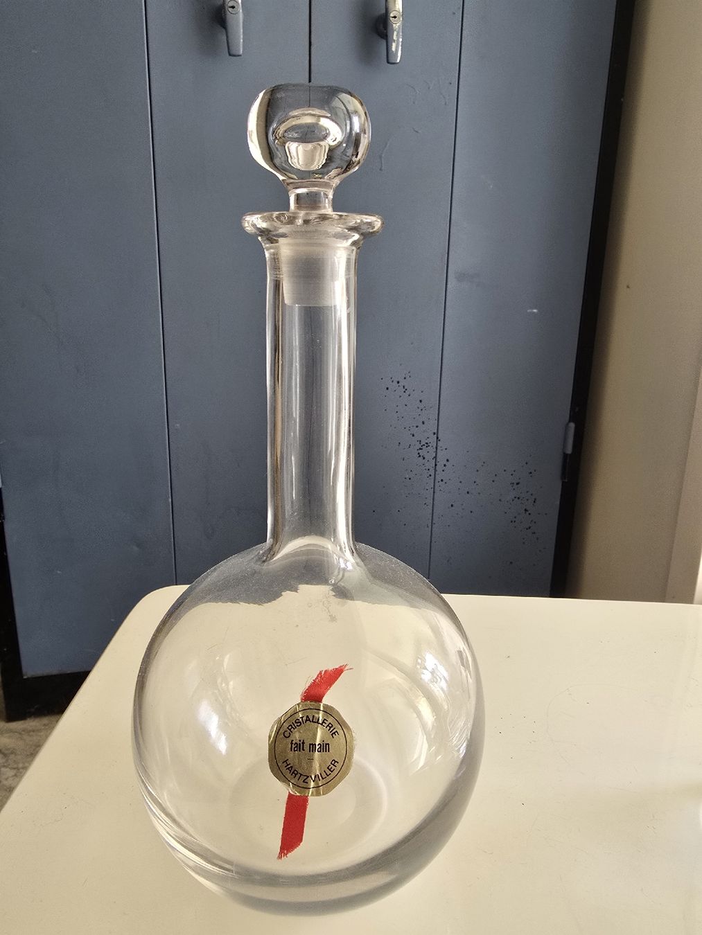 Accessoires: Schöne Cristal Glasflasche – D'occasion à Biel/Bienne par alexriveros2