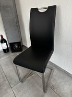 6 Esszimmerstühle Kunstleder Schwarz Guter Zustand
