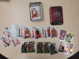 95 X TOPPS Karten Match Attax 2023/24 + Dose