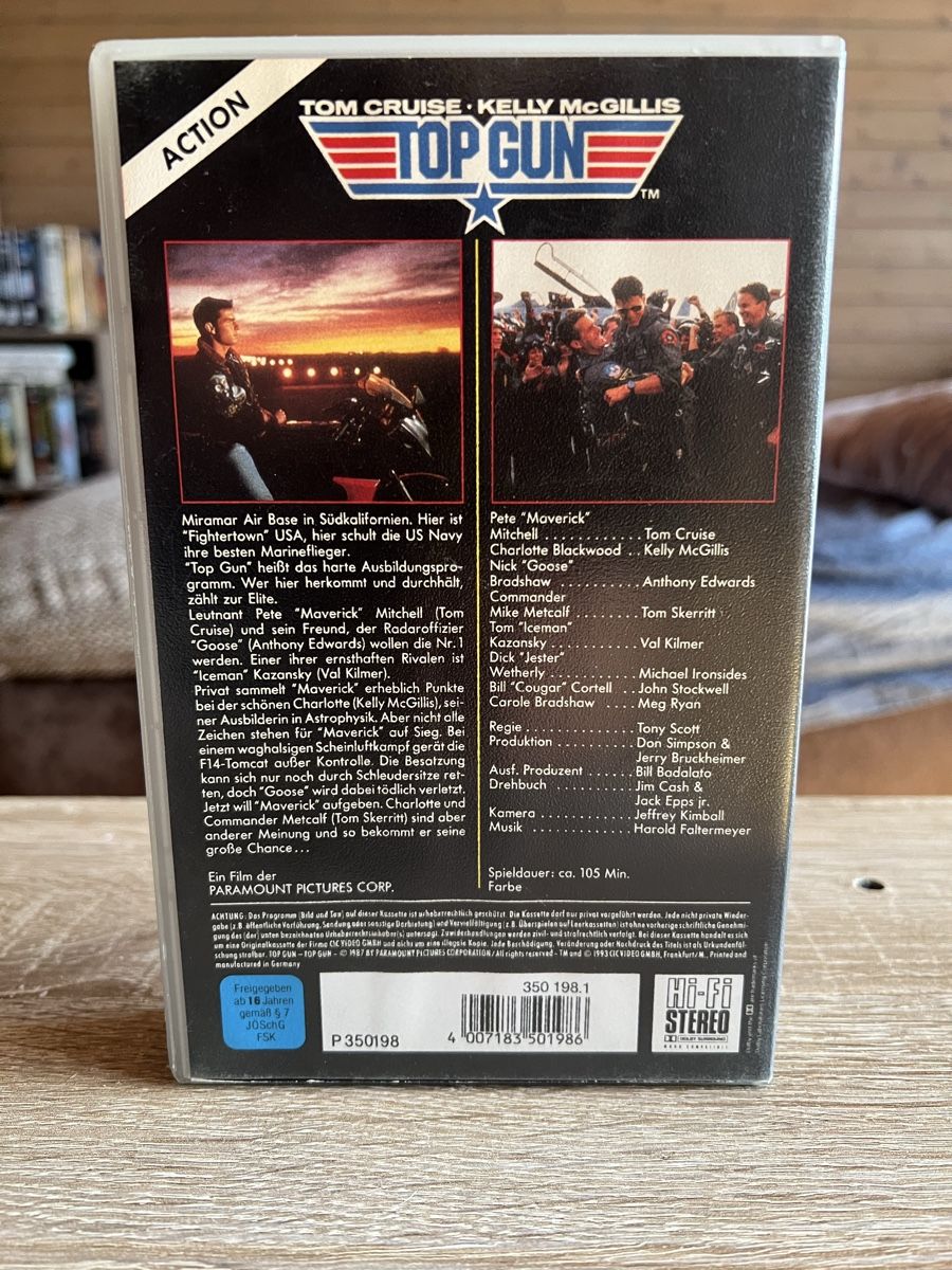 Tutti i VHS: VHS Top Gun läuft einwandfrei – Usato da Aadorf venduto da Schwarzschlumpf1972 1