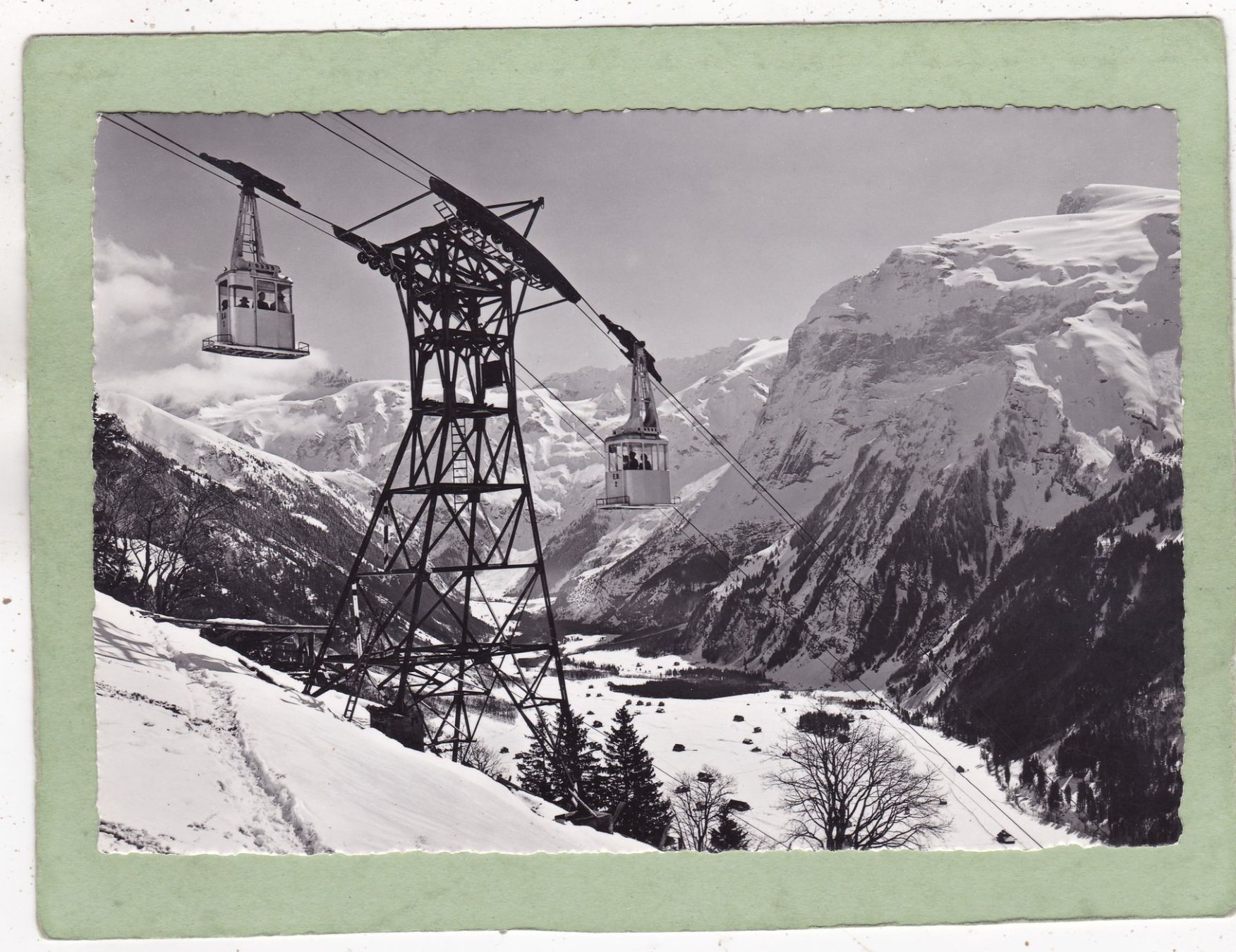 Cartoline postali: Luftseilbahn Engelberg - Brunni 1953 – Usato da Herisau venduto da Lisegrat2008