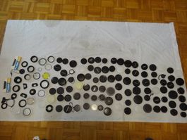 120 STK KAMERA DECKEL.FARBE FILTER.RINGE.ANDERE ANTIK SACHEN