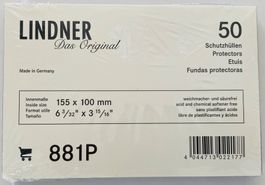 Schutzhüllen 155 x 100 mm 881P 1 Pack à 50 Stück Lindner