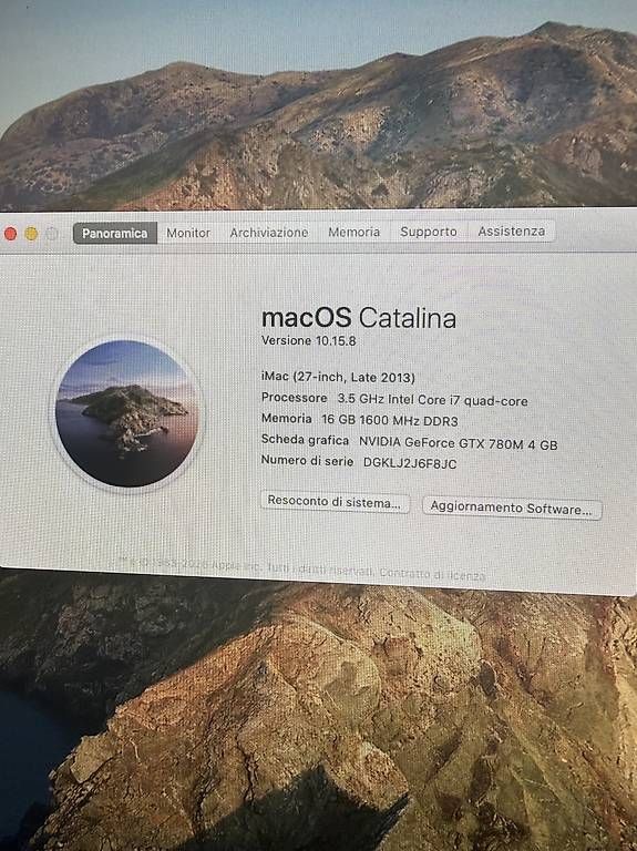PC: imac 27" late 2013 – Usato da Lavorgo venduto da gio_gh2t 2