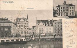 Rorschach (SG) Hafenansicht und Realschulhaus