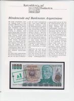 Kuriositäten auf Banknoten - Argentinien