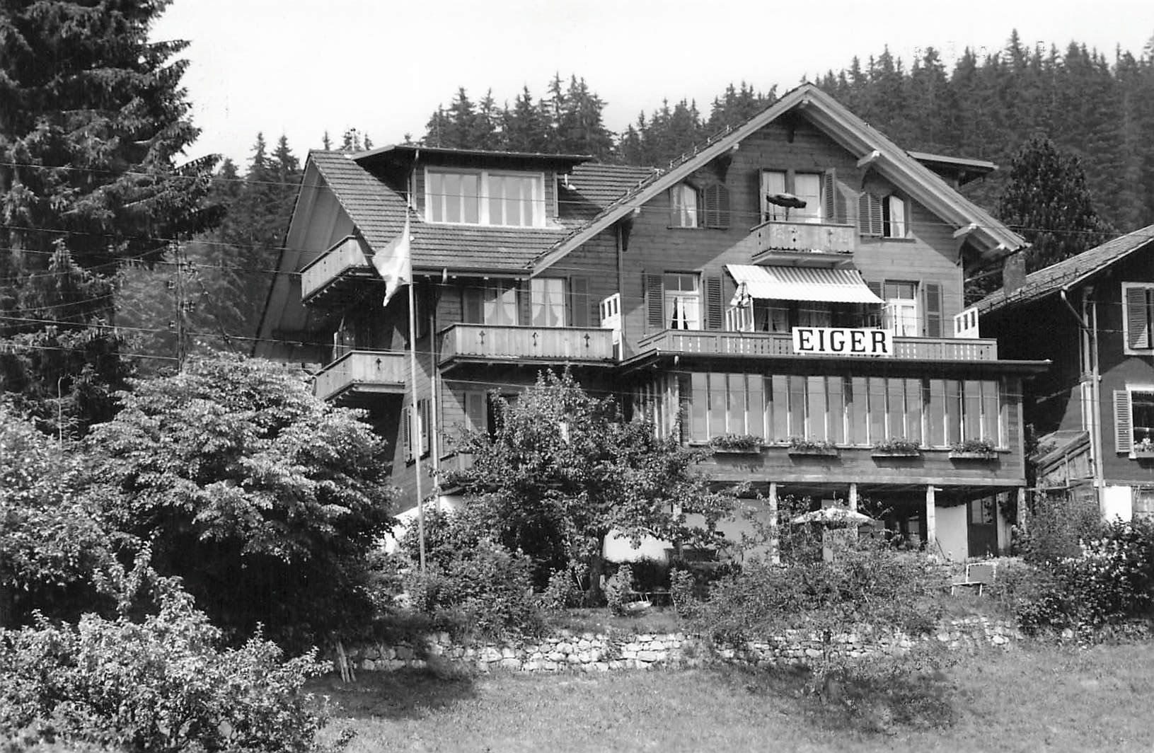 Ansichtskarten: Beatenberg Waldegg (BE) Pension Eiger – Gebraucht aus Biasca von Blenio71