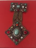 RARE BROCHE PENDANTE HOLLYCRAFT DES ANNÉES 1940