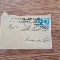 Brief Lettre Julius Brann Zürich 1908 CDF