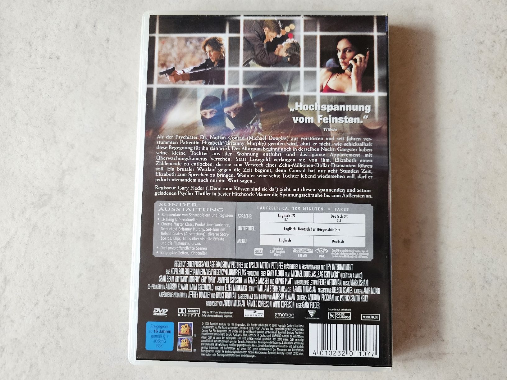 Tutti i DVDs: Sag kein Wort  (Michael Douglas) – Usato da Schneisingen venduto da backstore24 1