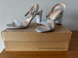 Schuhe UNISA, NEU, Silber Grösse 37, in original Karton