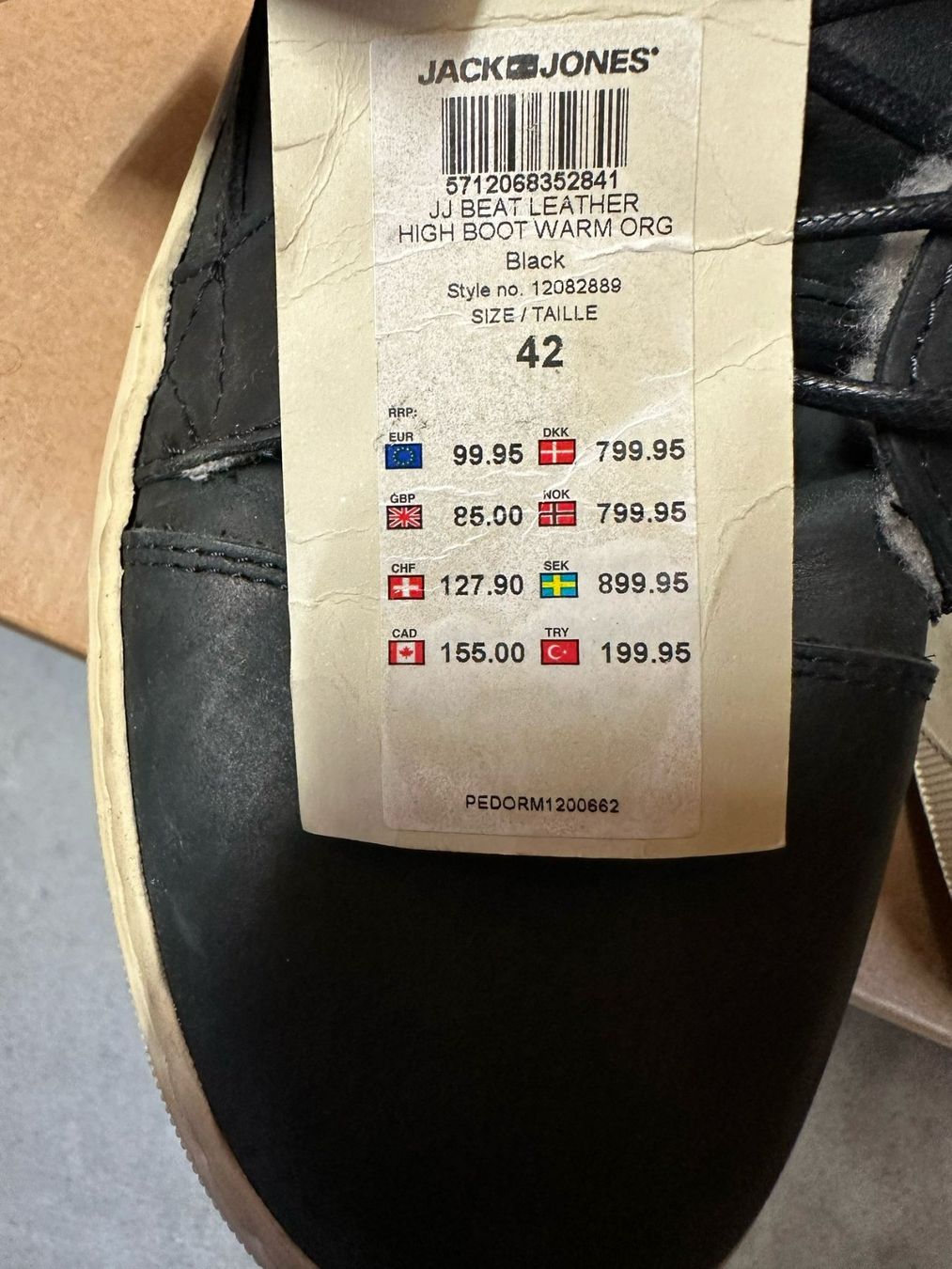 Scarpe da uomo: Jack & Jones Schuhe Grösse 42 – Nuovo (secondo la descrizione) da Burgdorf venduto da interstellar2 3