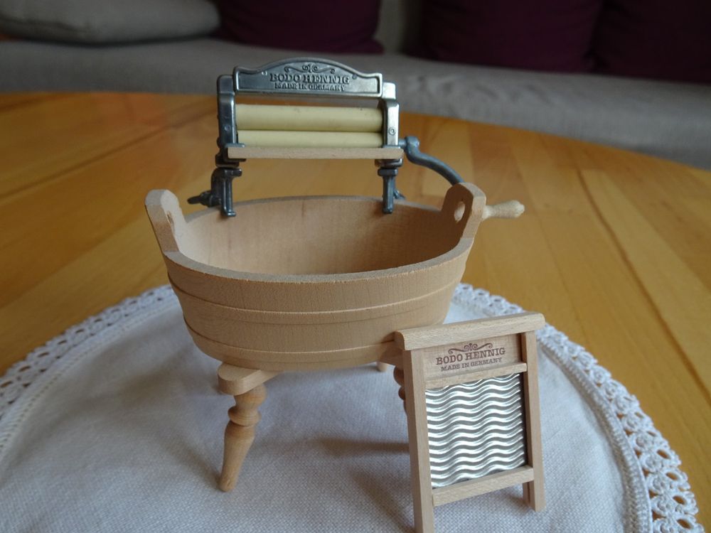Melody Jane Puppenhaus Waschbrett – Miniatur-Küchenzubehör Im Maßstab 1:12, Aus Holz, Ca. 6 Cm Lang