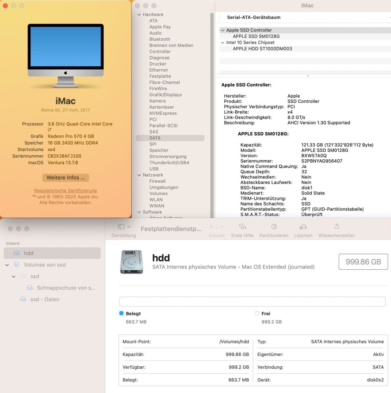 Apple PC: iMac 2017 Retina 5K 27" i7 – Usato da Möhlin venduto da mcintel 7