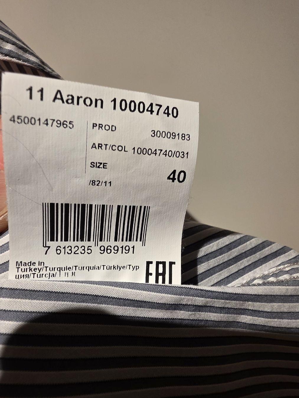 Strellson Camicie: Strellson Herrenhemd gestreift extra slim Grösse 40 – Nuovo (secondo la descrizione) da Thalwil venduto da Beckhaem 2