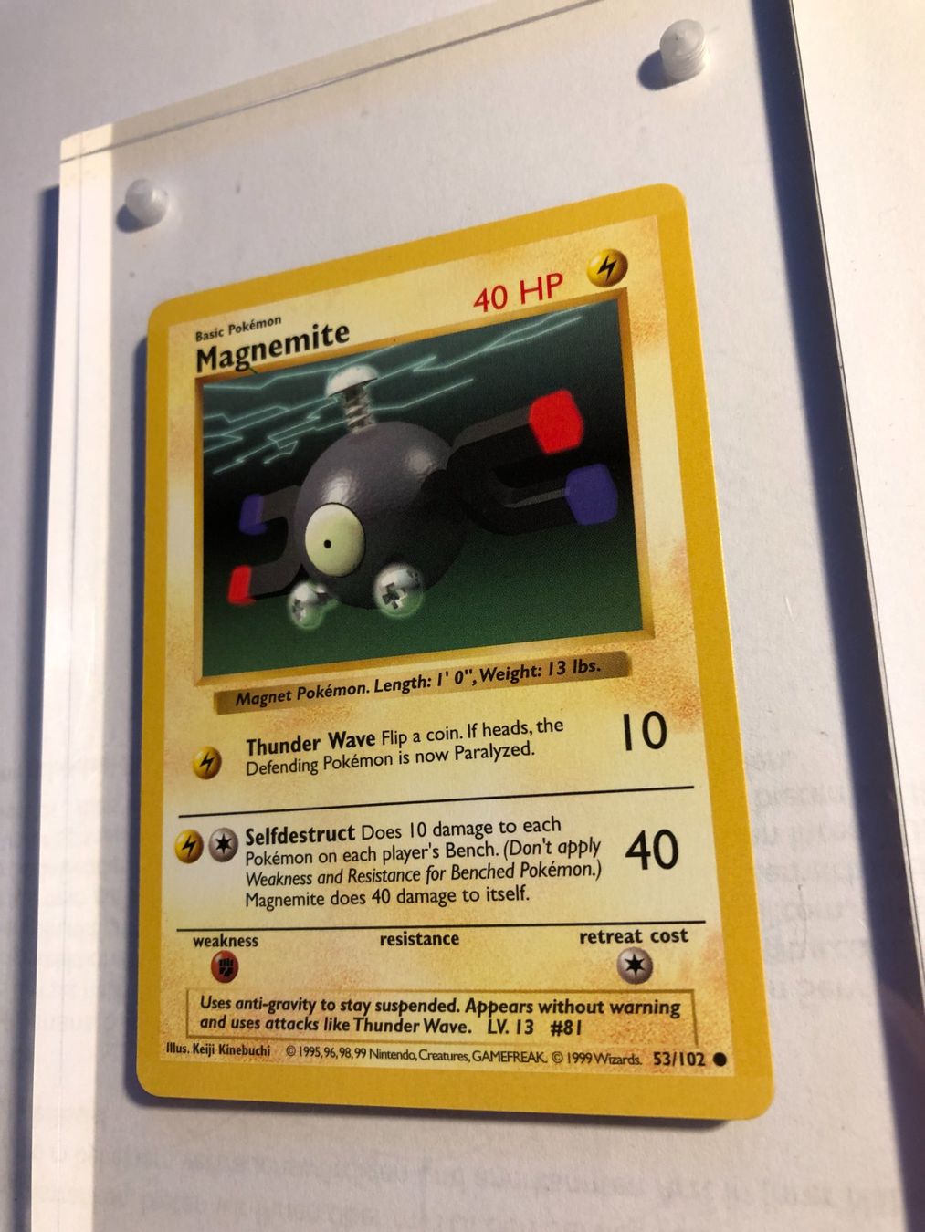 Sammelbilder & Trading cards: Magnemite Base Set Shadowless - MINT - ab 1.- – Gebraucht aus Giubiasco von dan_pr8b 2