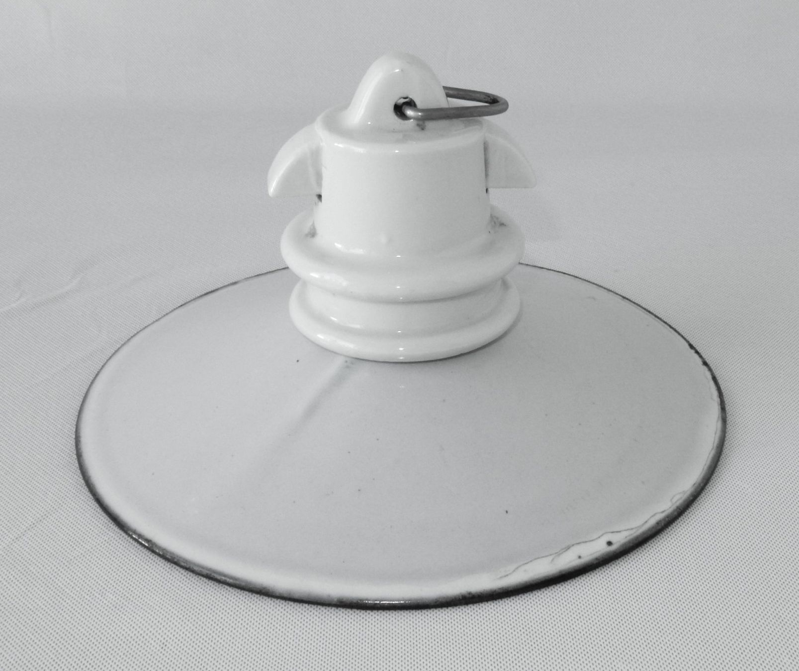 Lampadari & plafoniere: Antike Deckenleuchte - mit Schirm aus Emaille - Ø 20.0cm – Usato da Alpnach Dorf venduto da Reloved24 3