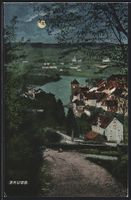 AK Brugg, Teilansicht bei Mondschein