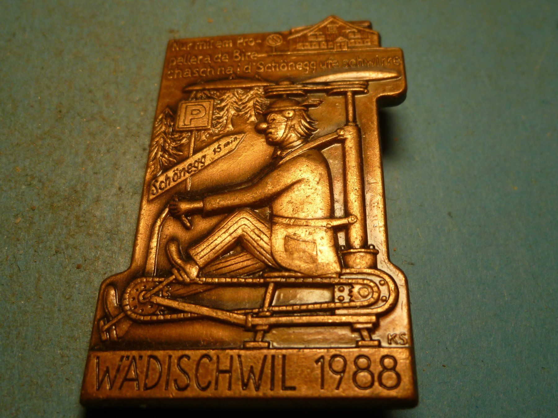 Placchette & Badge: WÄDISCHWIL 1988 BRONZE – Usato da Ried (Muotathal) venduto da Mandarin02