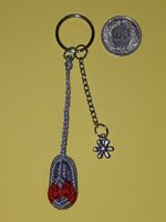 Makramee  Schlüsselanhänger "Indischer-Schuh"