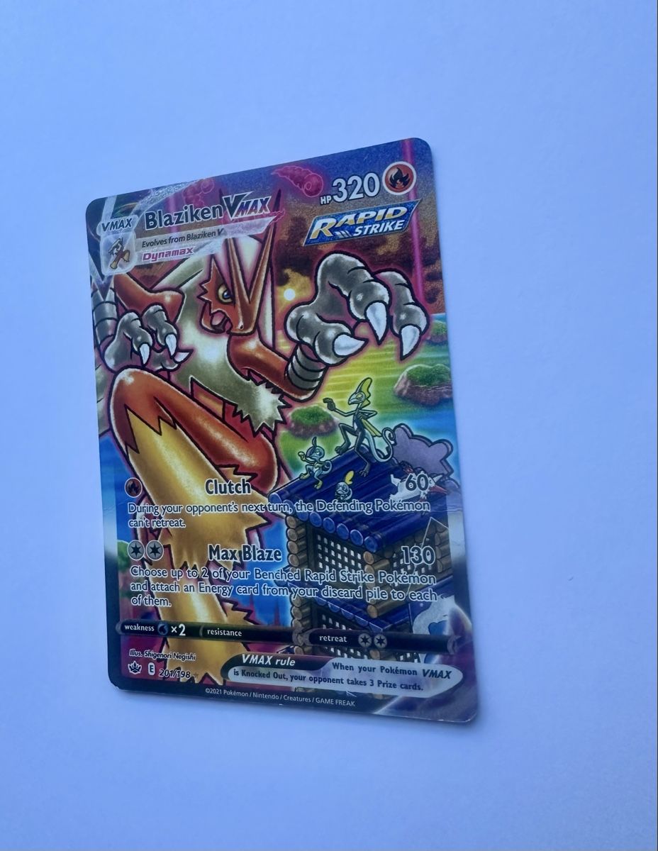 Pokémon Carte collezionabili: Blaziken VMAX #201 - Pokemon Chilling Reign – Usato da Bern venduto da HugoStiglitz11 2