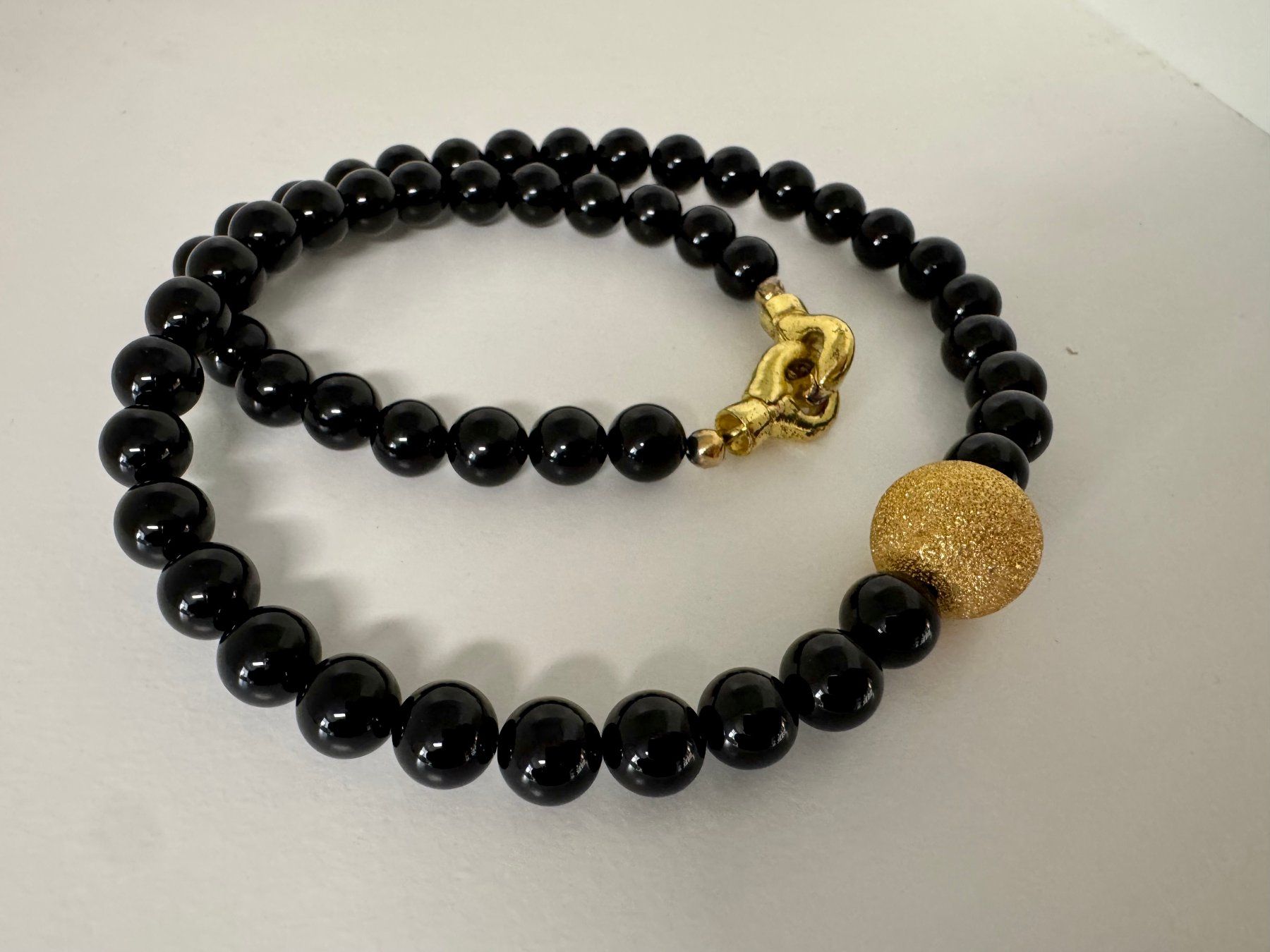 Catenine: Halskette Onyx/ Kunstkugel – Nuovo (secondo la descrizione) da Biberist venduto da tl-schmuck 1