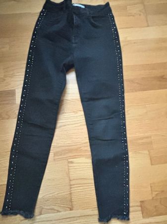 ZARA Jeans Hose Gr.38  Schwarz ------(7)