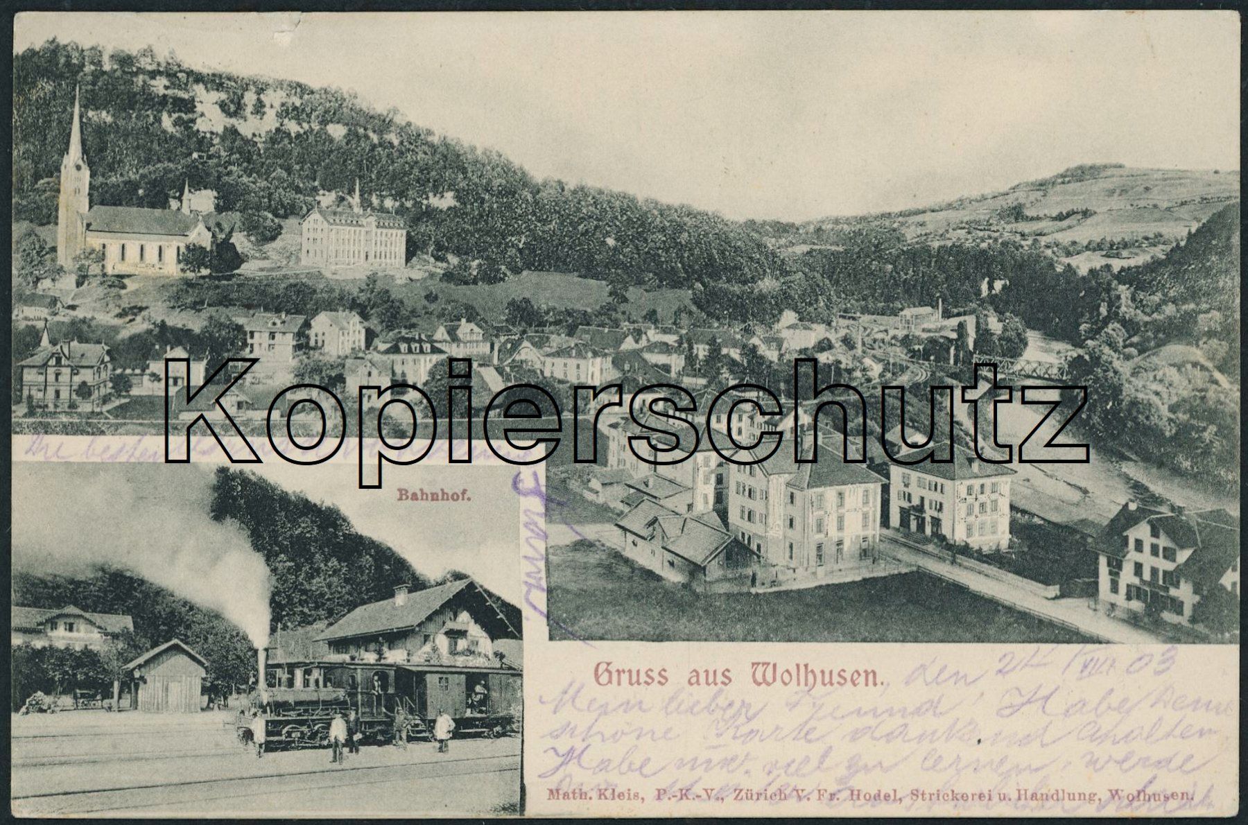 Cartoline postali: LU Wolhusen - Bahnhof - Bahn – Usato da Schindellegi venduto da Jonathan77