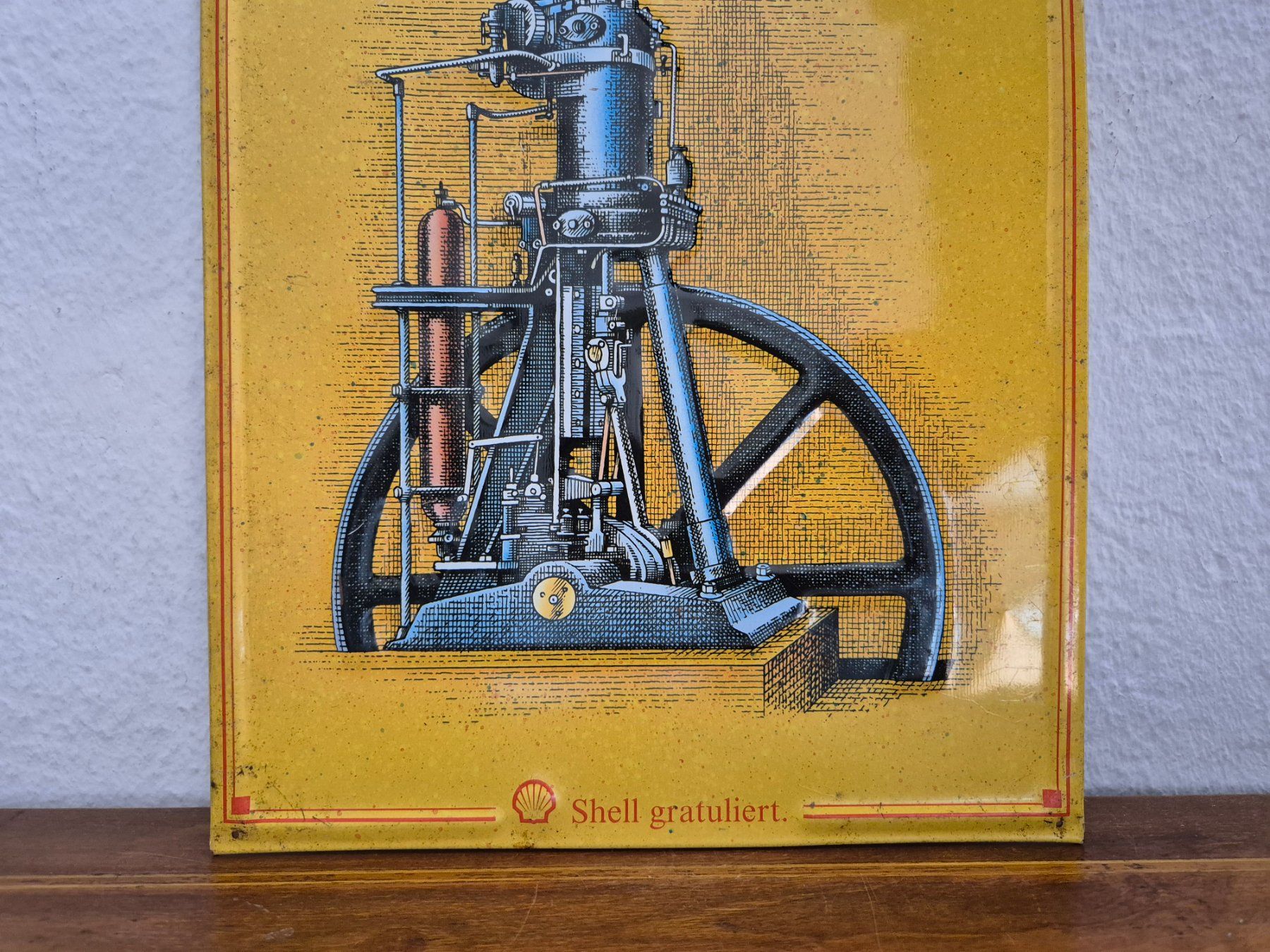 Shell Insegne: Blechschild Shell Tanksäule Dieselmotor Limitiert 1992 Blech – Usato da Neuhausen venduto da rraayy 2