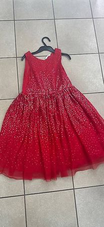 Robe rouge cerimonie fille 9/10