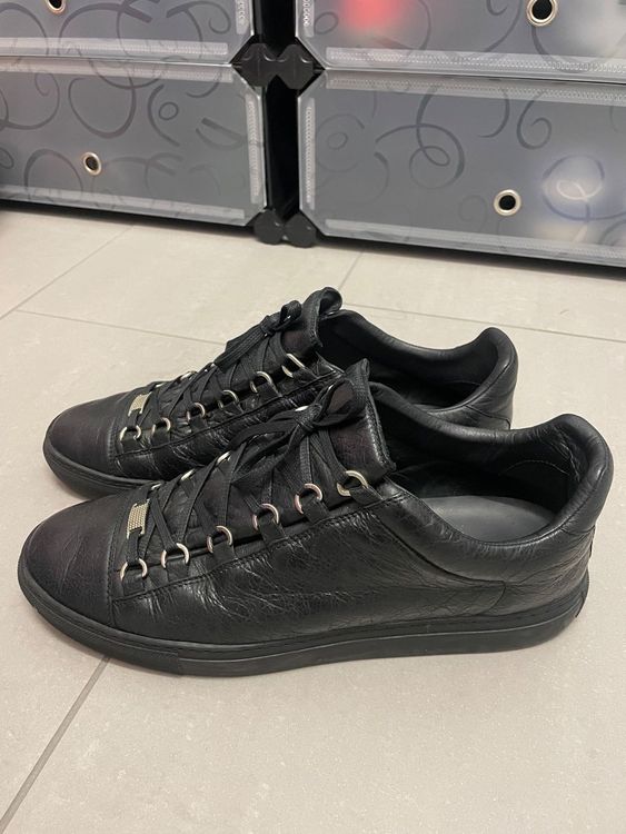 balenciaga arena low mens silver