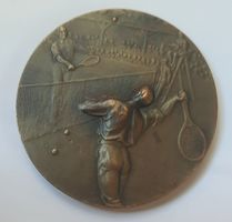 BELLE ET RARE MÉDAILLE EN BRONZE SIGNÉE HUGUENIN, DATÉE 1919