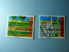 1997 Sondermarken 920+921 Et Vollstempel Bauern und Städtev.