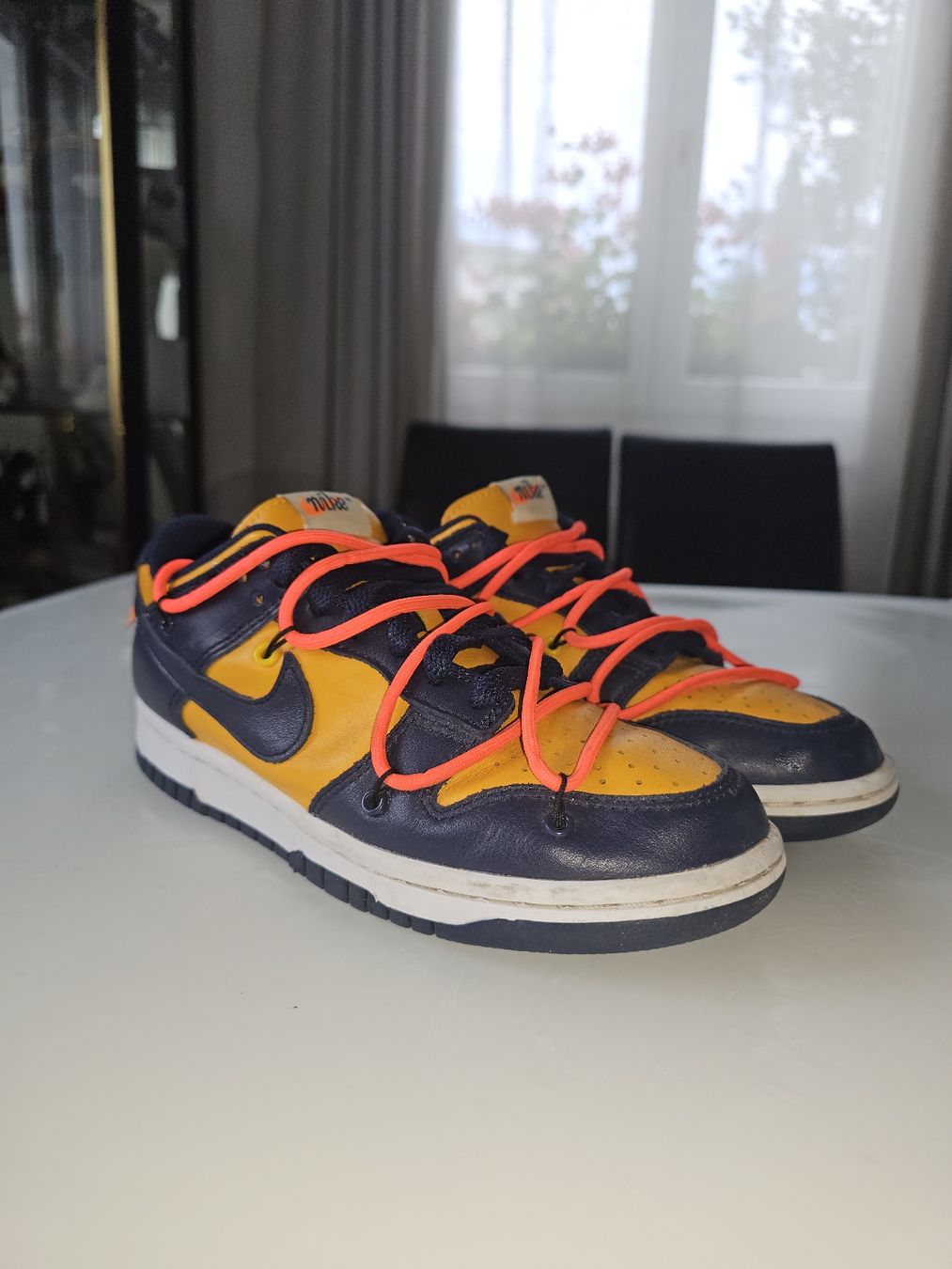 Off-White Scarpe da uomo: Nike Dunk Low Off-White University Gold – Usato da Neuhausen am Rheinfall venduto da ViktorSdAR