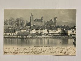 Ansichtskarte Rapperswil von der Brücke, alt