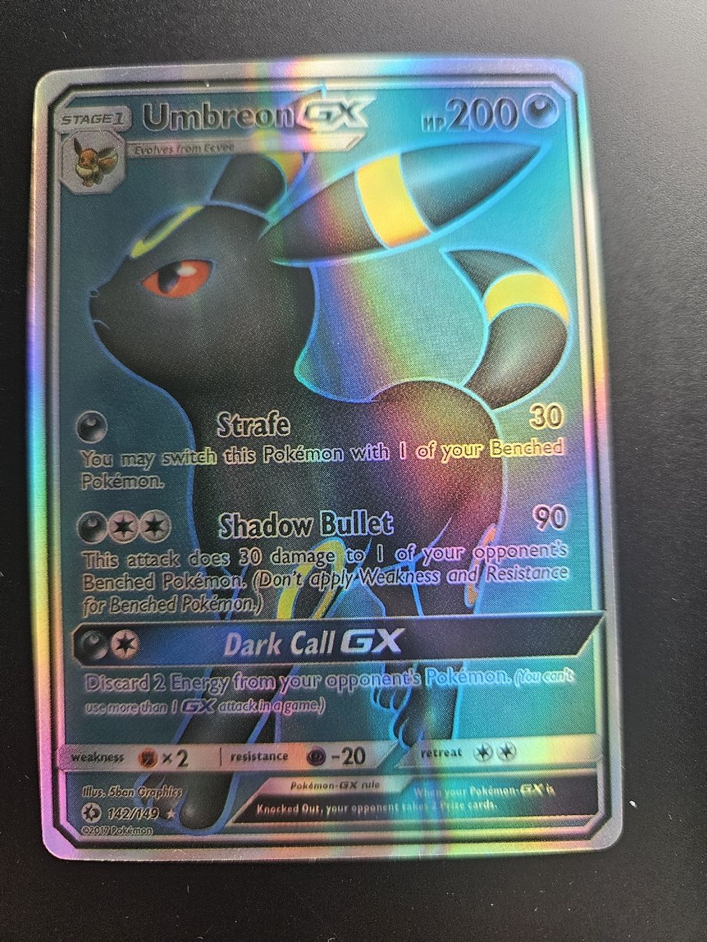 Pokémon Carte collezionabili: umbreon Gx 142/149 – Nuovo (secondo la descrizione) da Unterengstringen venduto da Miwa