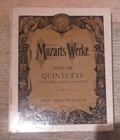 Mozart Quintette, grosse Partitur in Karton gebunden