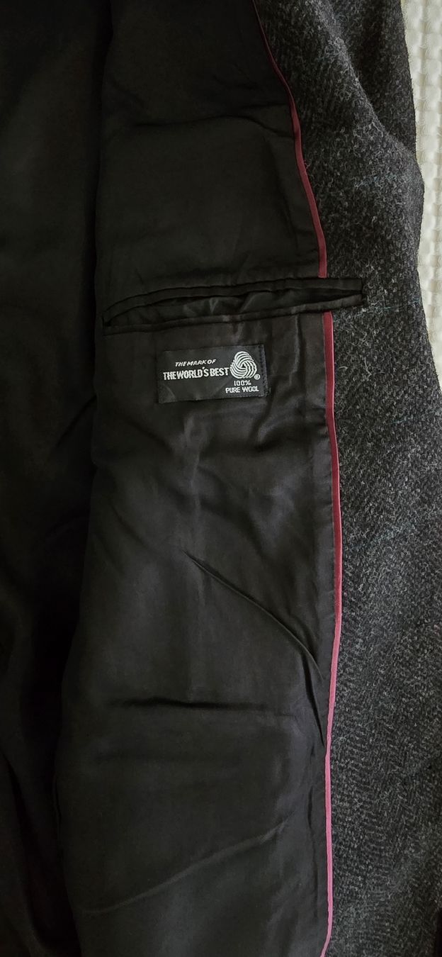 Vestes: Vintage-Blazer, graue Wolle, Oversize – D'occasion à Heerbrugg par mis_592c 4