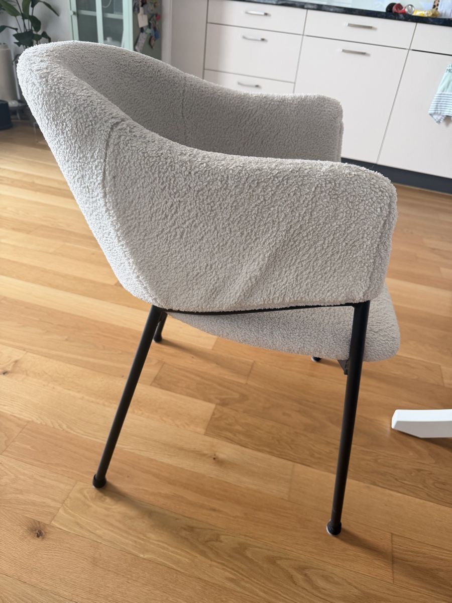 Sedie: Boucle-Stühle in Creme, 4 Stück – Usato da Hedingen venduto da ElenorZ 1